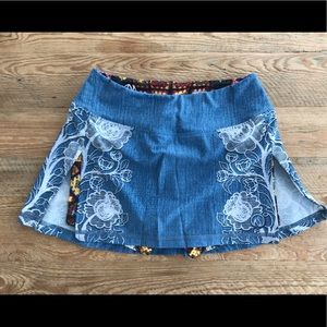 INKnBURN Women’s Boho Lace Sports Skirt Size 2